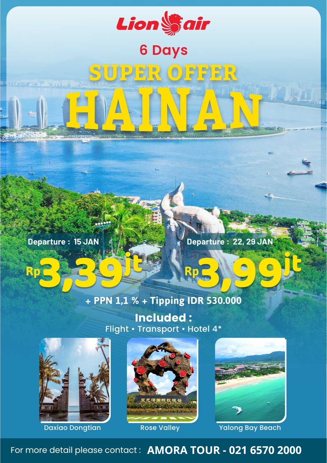 6D4N SUPER OFFER HAINAN BY JT